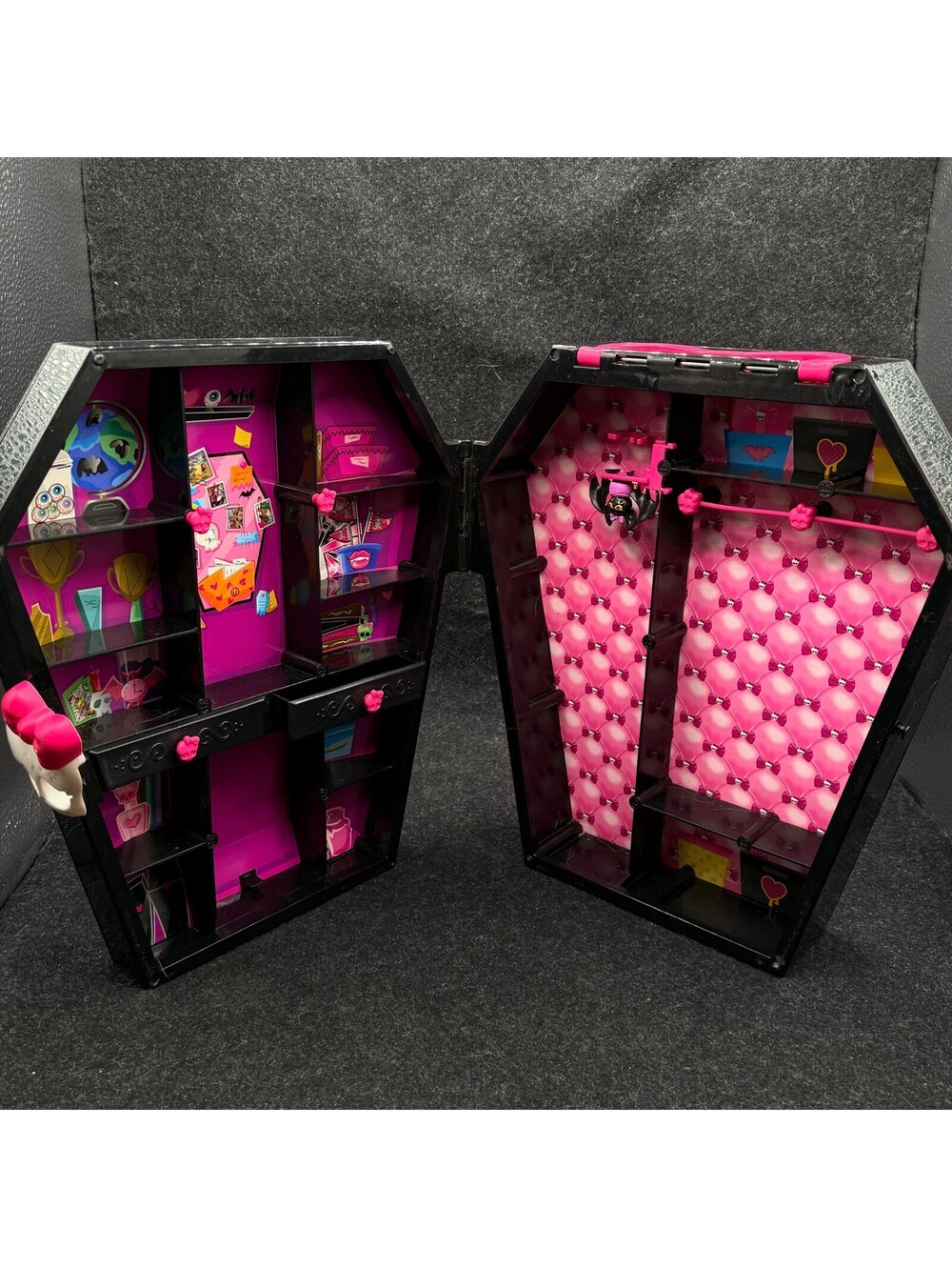 Draculaura Monster High Draculocker Black Coffin Locker Wardrobe Case Only